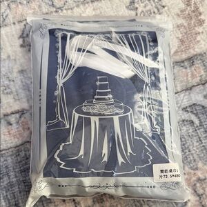 Elegant Dusty Blue Table Runner